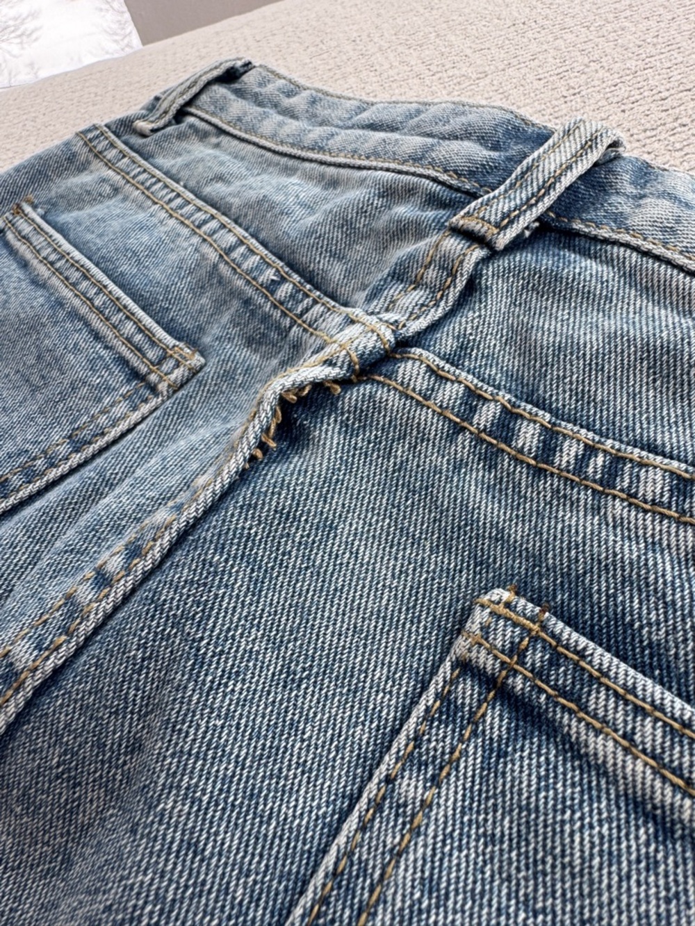 Casual Blue Denim Mini Skirt - Picture 8 of 8